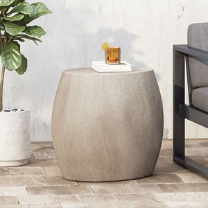 Lightweight <b>Outdoor</b> Concrete <b>Side</b> <b>Table</b> for <b>Outdoor</b> Living - Product Image 1