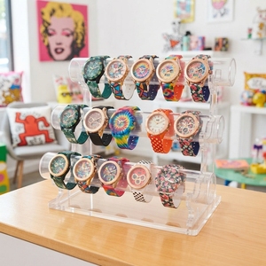 Crystal Clear Acrylic Watch Display Stand Customizable Shelves Water Resistant <b>for</b> Modern Luxury Retail Display <b>for</b> - Product Image 2
