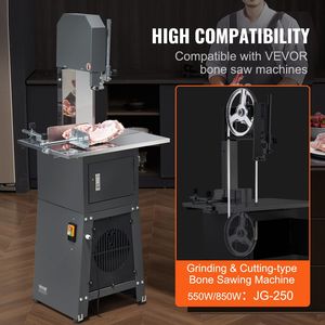 5 pezzi lama per sega a nastro in acciaio al carbonio per 82.3 taglio carne e ossa "x 0.63" x 0.02 "per macchine robot da cucina - Product Image 3