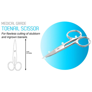 Ciseaux de manucure et pédicure multifonctionnels en acier inoxydable de haute qualité, durables, avec pointe droite et tranchante pour la coupe des cuticules et des ongles - Product Image 4