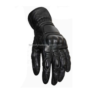 Gants de moto sportifs en cuir uni, longueur poignet, respirants, non doublés, écologiques, compatibles écran tactile, toutes saisons, usage quotidien - Product Image 6