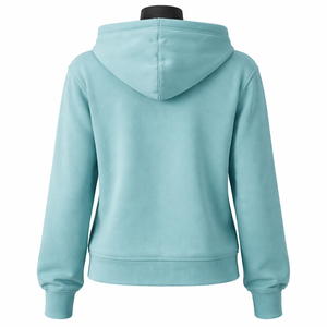 Women's <b>Clothing</b> High Quality Zipper Up Hoodies Custom Made Cotton Fleece Full Zip Up Regular Sports Hoodie Ladies - Product Image 4