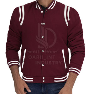 เสื้อแจ็คเก็ต OARH INT INDUSTRY Urban Fashion สำหรับผู้ชาย ฤดูหนาว แบบ Letterman ด้านหน้าผ้าเนื้อนุ่ม สวมใส่สบาย เป็นมิตรกับสิ่งแวดล้อม ผลิตจากเส้นใยโพลีเอสเตอร์ 100% - Product Image 2