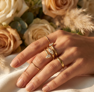 Triple Marquise Spiral 18K Gold Lab Grown Diamond Jewelry <b>CZ</b> <b>Ring</b> Women Bridal Fine Jewelry - Product Image 6