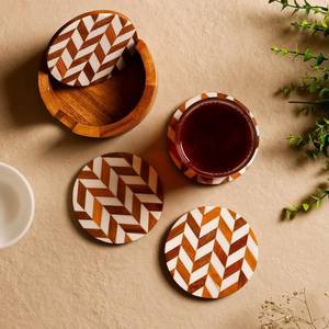 Sous-verres en bois et résine au design élégant, fabricant en gros, sous-verres en bois avec incrustation de résine faits à la main au design antique, fournisseur - Product Image 6