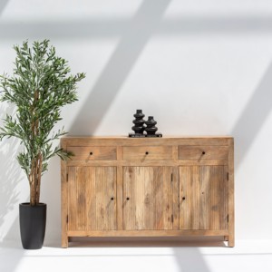 Buffet en bois Vandana Pebble Terra pour des intérieurs modernes élégants, adaptés à l'intérieur et à l'extérieur - Product Image 1