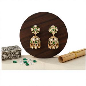 Boucles d'oreilles exclusives pour les grandes cérémonies de mariage et bijoux pour événements culturels traditionnels, pour les spectacles de danse nuptiale, à prix de gros - Product Image 1