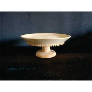 Handcrafted Natural Wood Cake Stand Round Wooden Pedestal Dessert Plate Board Vintage Tableware for Bakery Display Cake Stand - Product Image 1