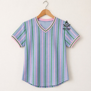 HMR Alpha |   Kapa |   Chemise Alpha sur mesure pour femmes, jersey premium brodé grec |   Broderie de sororité écologique pour l'été - Product Image 1