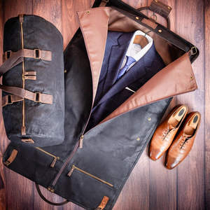Bolsa de Viaje Deportiva Roziv, de Cuero Genuino Vintage, Negra, Gran Capacidad, Ligera, Resistente al Agua, para Fin de Semana, con Compartimento para Zapatos - Product Image 1