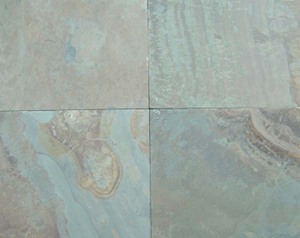 Ardoise naturelle California Gold avec bords sciés pour revêtements de sol intérieurs et extérieurs, bardages muraux et applications décoratives - Product Image 1