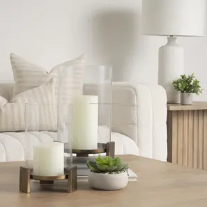 Porte-bougie artisanal contemporain pour les designers d'intérieur, porte-bougie en métal noir de luxe pour un style de vie moderne, porte-bougie - Product Image 2