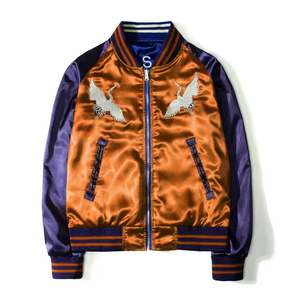 Custom Premium Quality Women's Solid <b>Suede</b> Bomber <b>Jacket</b> with Sheep Skin Embroidery Chains Breathable Eco-Friendly Autumn Winter - Product Image 4