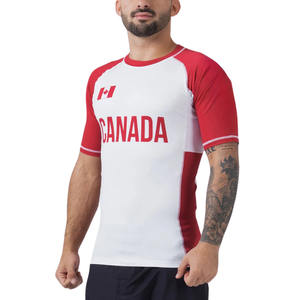 Rashguard personnalisé MMA BJJ à manches longues UPF50 respirant séchage rapide imprimé par transfert thermique antibactérien Fabricant OEM - Product Image 2