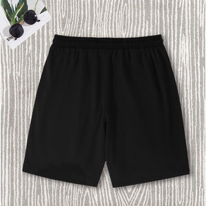 กางเกงขาสั้นกีฬาผู้ชายแบบลำลองสำหรับฤดูร้อน ขายส่ง แบบกำหนดเอง แห้งเร็ว ผ้าเรียบ ระบายอากาศได้ดี เอวกลาง มีเชือกผูก - Product Image 4