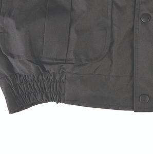 Black Winter <b>Jacket</b> with Faux Fur Collar and Hooded Design - Product Image 4