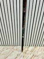 Bastón de Paseo de Diseño Artesanal en Madera de Palisandro con Acabado de Cobre Negro Pulido y Mármol, Multifuncional para Navidad y Acción de Gracias