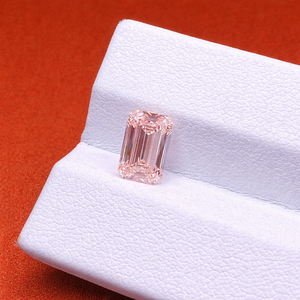 Diamante Rosa de Laboratorio con Corte Esmeralda, 1.0 Quilates, Color Fantasía, VS1-VS2, Corte Brillante, para Joyería Personalizada, Precio de Fábrica - Product Image 1