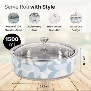 Modern Round Casserole <b>Dish</b> <b>with</b> <b>Glass</b> <b>Lid</b> Enamel Coating Dishwasher Safe for Gas and Induction Cookers - Product Image 5