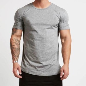 Camiseta de Manga Corta para Hombre, Diseño 2026, Cuello Redondo, 100% Algodón, Corte Ajustado, Color Liso, Tejido de Punto, Tinte Uniforme - Product Image 5