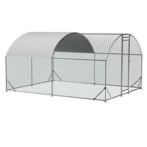 Grande Recinto per Polli 3x4x2m in Metallo con Copertura Impermeabile Anti-UV, Rete in Acciaio Personalizzata per Galline Ovaiole - Product Image 2
