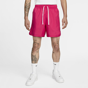 <b>Men's</b> Solid <b>Pink</b> Drawstring <b>Shorts</b> Quick Dry Breathable Casual Wear Mid Waist Knitted 100% Polyester Front Logo - Product Image 1