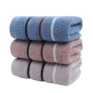 Toalla Facial Personalizada de Algodón Suave para Spa, Gimnasio, Salón, Baño, Uso Comercial, Fabricante OEM, Algodón a Rayas - Product Image 4