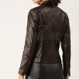 Latest Design 2026 Women <b>Leather</b> Fashion Jacket Hot Sale Women Custom <b>Leather</b> Fashion Jacket - Product Image 2