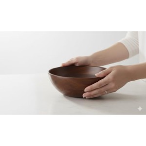 Bol de service en bois de Sheesham en gros |   Bols en bois faits à la main en Inde - Product Image 3