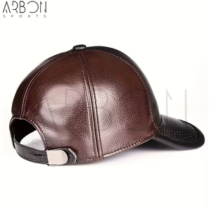 Nouveauté : Casquettes en cuir entièrement personnalisées, dernier style, pour adultes, tendance automne-hiver, pour personnes d'âge moyen et âgées - Product Image 3