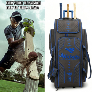 Heavy Duty Cricket Kit Bag Spacious Sports Gear <b>Backpack</b> with Bat Holder Shoe Compartment and <b>Wheels</b> - Product Image 4