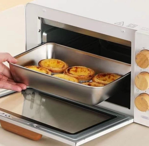 Bandeja de horno metálica profunda, rectangular, comercial, para pan, repostería, pasteles y alimentos - Product Image 1