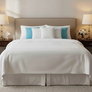 SOGA Lot de 6 housses de coussin décoratives à bords festonnés de 45 cm, 3 menthe douce et 3 blanc pur, pour canapé, chambre et salon - Product Image 4