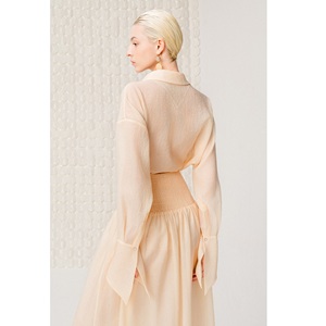 Ready To Ship <b>Skirts</b> For Women Long NANA SMOCKED MAXI <b>SKIRT</b> Korean Triacetate Premium ODM Long <b>Skirts</b> For Women - Product Image 3