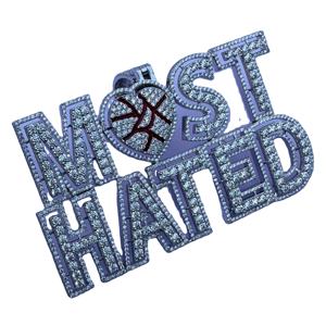 Pendentif Hip Hop de Luxe Moissanite Iced Out « Most Hated » avec Éclat VVS et Micro-Pavé, Bijoux Streetwear - Product Image 4