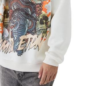 Street Wear Heavy Weight 500 GSM Luxury Screen <b>Printed</b> DTG Hoodie High Quality Unisex Hoodies for Men's - Product Image 4