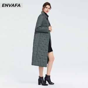 Custom Windbreaker <b>Jackets</b> Wholesale Female <b>Long</b> Coat Plus Size <b>Ladies</b> Windproof <b>Jacket</b> Stand Collar Fashion <b>Puffer</b> Parka Coats - Product Image 2