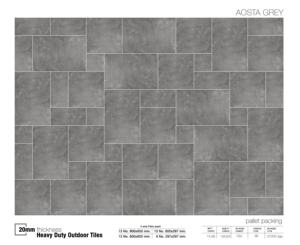 Full Body Cement Asto Grey 20mm 600x600 600x900 mm Heavy Duty Outdoor Porcelain Floor <b>Tiles</b> Commercial Pavers - Product Image 4