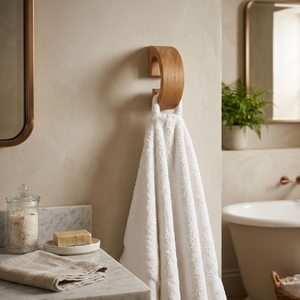 Solid Wood Wall Mounted <b>Peg</b> Hook Minimalist <b>Coat</b> Hanger Storage Organizer for Modern Residential Spaces - Product Image 2