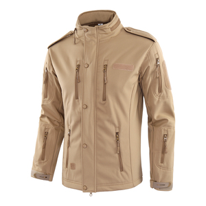 Veste softshell homme vert olive, manches longues, coupe-vent, vêtements de chasse, vêtements d'extérieur pour l'automne - Product Image 2