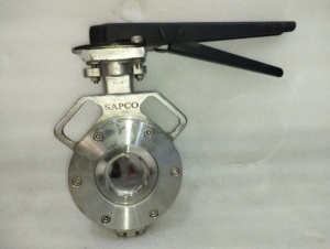 Van bướm đĩa cầu bền chắc SAPCO, chất liệu <span class=keywords><strong>graphite</strong></span> cầu CF8/CF8M/WC8, gioăng PTFE/Vitton, PN10/PN16 - Product Image 3