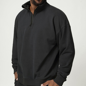 Sudaderas con media cremallera para hombre, transpirables, más vendidas, en stock, a bajo precio, personalizadas OEM - Product Image 3