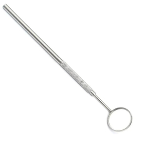 Espejo Dental Reutilizable de Acero Inoxidable con Mango, de Doble Cara, con Fuente de Alimentación Manual - Product Image 2