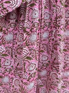 Femmes filles pur coton Maxi robe indien bloc imprimé décontracté été soirée à la mode nouvelle vente en gros longue robe mi-longue - Product Image 6