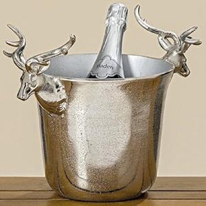 Bacs à glace élégants personnalisés en acier inoxydable, seau à glace doré, refroidisseur pour champagne, vin, boissons, bière, articles de bar et de service - Product Image 1