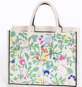 Customizable Embroidered Fashion <b>Large</b> Bridesmaid Tote <b>Bag</b> Pocket Summer Tropical Vibes Personalized <b>Beach</b> <b>Bag</b> for Bachelorette - Product Image 1