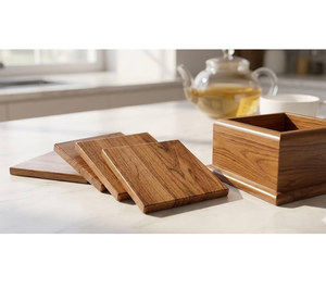 Amazing Design Wood Coaster Factory Custom Plate Display Wood Holder Coasters Best Price - Product Image 1