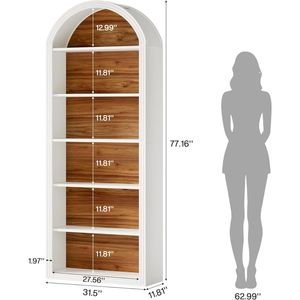 Libreria con Armadietto: Soluzione Pratica per l'Organizzazione con Elegante Scaffale - Product Image 6