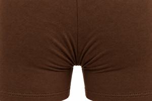 Caleçons boxeurs mi-hauts marron pour hommes, en tricot uni, confortables - Product Image 6
