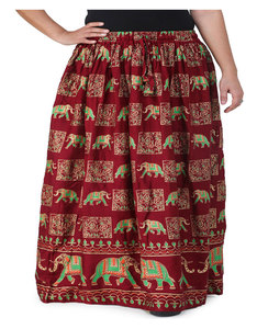 Women Printed Maxi <b>Skirt</b> Indian Summer Wear Rayon <b>Skirt</b> - Product Image 1